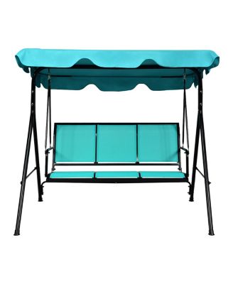 3 Person Patio Swing Canopy Yard Furniture