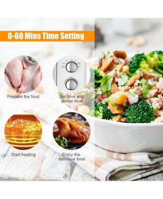 0.9Cu.ft. Retro Countertop Compact Microwave Oven 900W