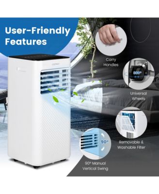 10000 BTU Portable Air Conditioner 4-in-1 AC with Cool Fan Humidifier Sleep Mode