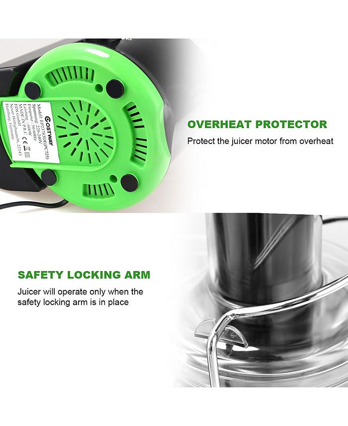 Costway Electric Juicer Wide Mouth Fruit & Vegetable Centrifugal Juice