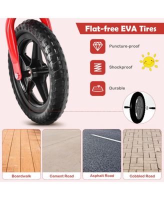 Kids Balance Bike No Pedal Training Bicycle w/ Adjustable Handlebar & Seat