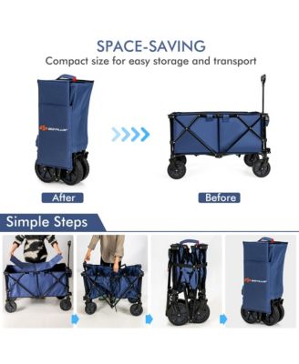 Folding Collapsible Wagon Utility Camping Cart