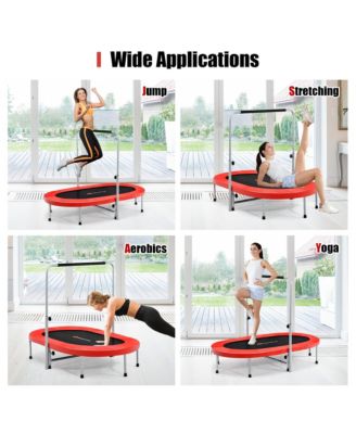 50'' Trampoline for 2 People Foldable Rebouncer