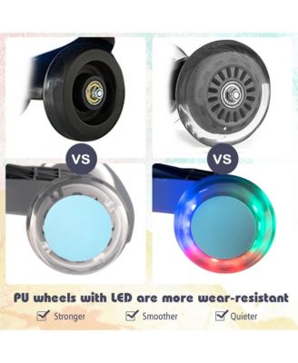 Wiggle Car Ride-on Toy w/ Flashing Wheels for Toddlers and Kids