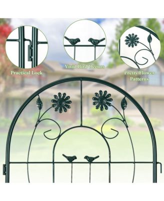 4 Pack Rustproof Metal Garden Trellis 71" x 20" Wire Lattice Panel for Patio