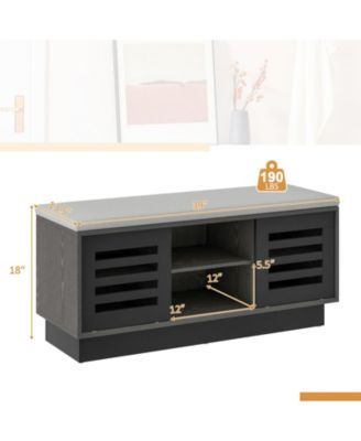 Shoe Storage Bench with Cushion and Shoe Rack Organizer for Entryway