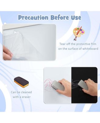 3 in 1 Double-Sided Wooden Kid's Art Easel Whiteboard