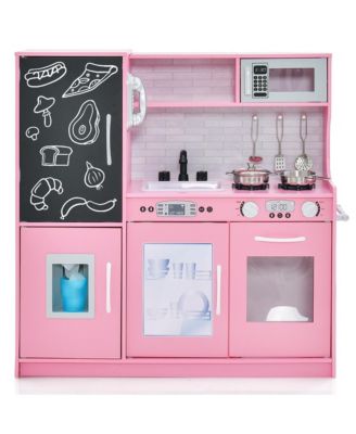 Kid s Pretend Play Kitchen Toddler Kitchen Playset with Blackboard