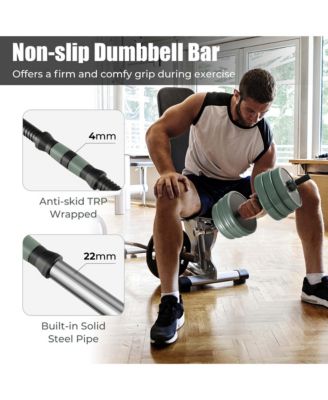 4 in 1 Adjustable Weight Dumbbell Set 92lbs Free Weight Set withConnector Home Gym