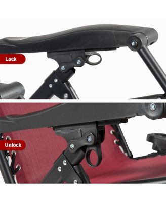 Zero Gravity Chair Oversize Lounge Chair Patio Heavy Duty Folding Recliner