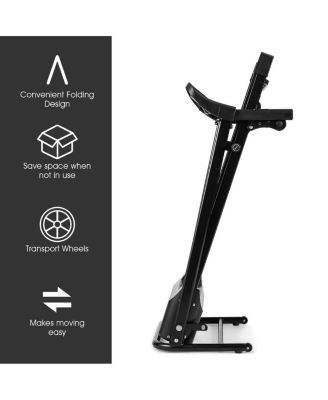 1.0HP Folding Treadmill Electric Support Motorized