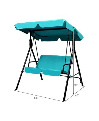 Loveseat Patio Canopy Swing Glider Hammock Cushioned