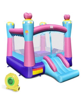 Inflatable Bounce House 3-in-1 Princess Theme Inflatable Castle w/ 480W Blower
