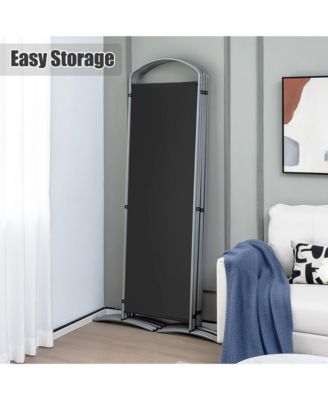 6 Panels Folding Privacy Screen 6 Ft Tall Fabric Privacy Screen for Home