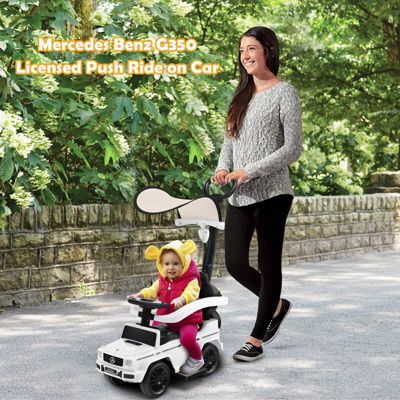 3 in 1 Ride on Push Car Mercedes Benz G350 Stroller Sliding Car