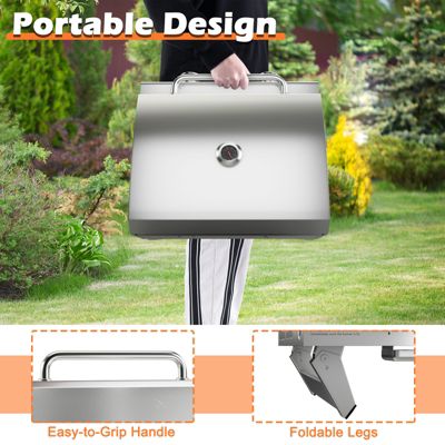 20,000 BTU Stainless Steel Propane Grill for Outdoor