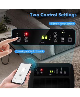 100-Pint Dehumidifier for Home & Basements w/ Smart App& Alexa Control