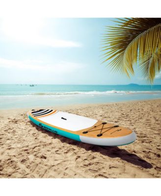 11' Inflatable Stand Up Paddle Surfboard W/Bag Aluminum Paddle Pump
