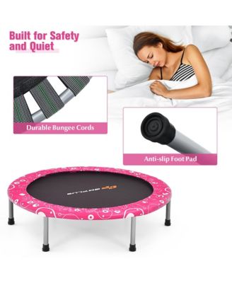 36'' Kids Trampoline Rebounder W/Full Covered Handrail