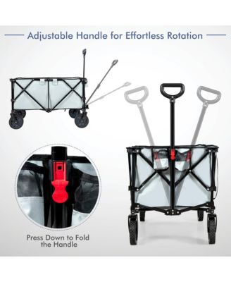 Folding Collapsible Wagon Utility Camping Cart