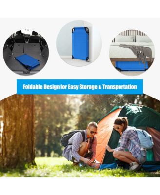Folding Camping Bed Outdoor Portable Military Cot Sleeping Hiking Travel