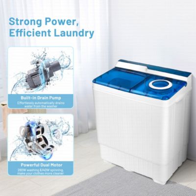 26lbs Portable Semi-automatic Washing Machine