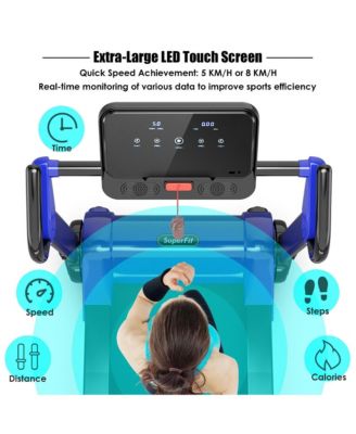 2.25HP Folding Electric Motorized Treadmill With Speaker