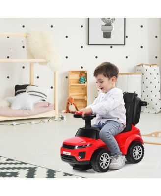 3 in 1 Ride on Push Car Toddler Stroller Sliding Car w/Music