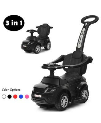 3 in 1 Ride on Push Car Toddler Stroller Sliding Car w/Music