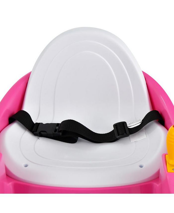 12V Electric Kids Ride On Bumper Car with Flashing Lights - Purple