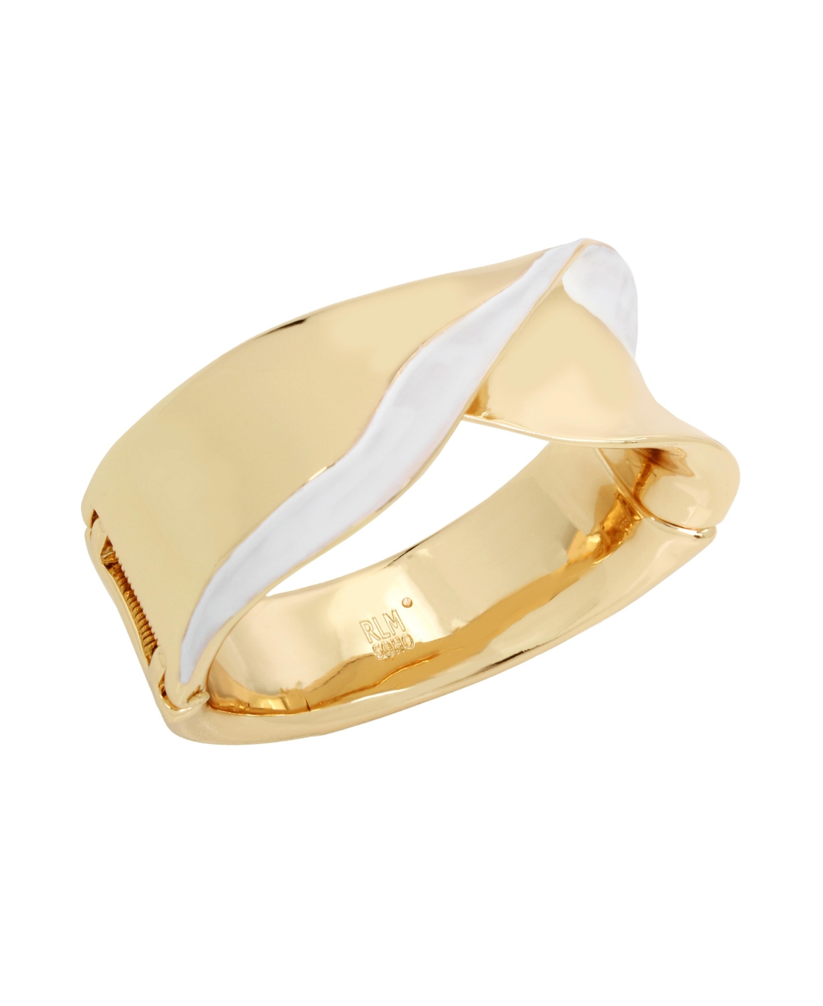 Robert Lee Morris SohoMolten Patina Bangle Bracelet - White/Gold
