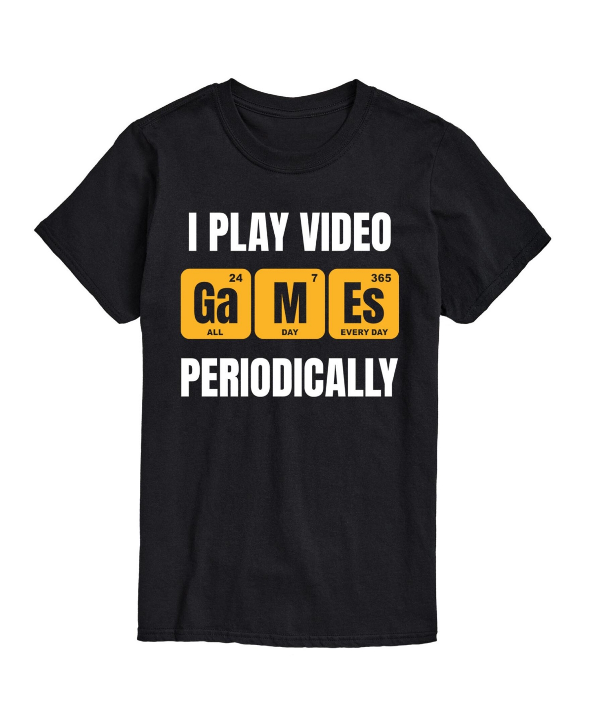 Hybrid Apparel I Play Video Games Periodically Mens Short Sleeve Tee - Heather Blue