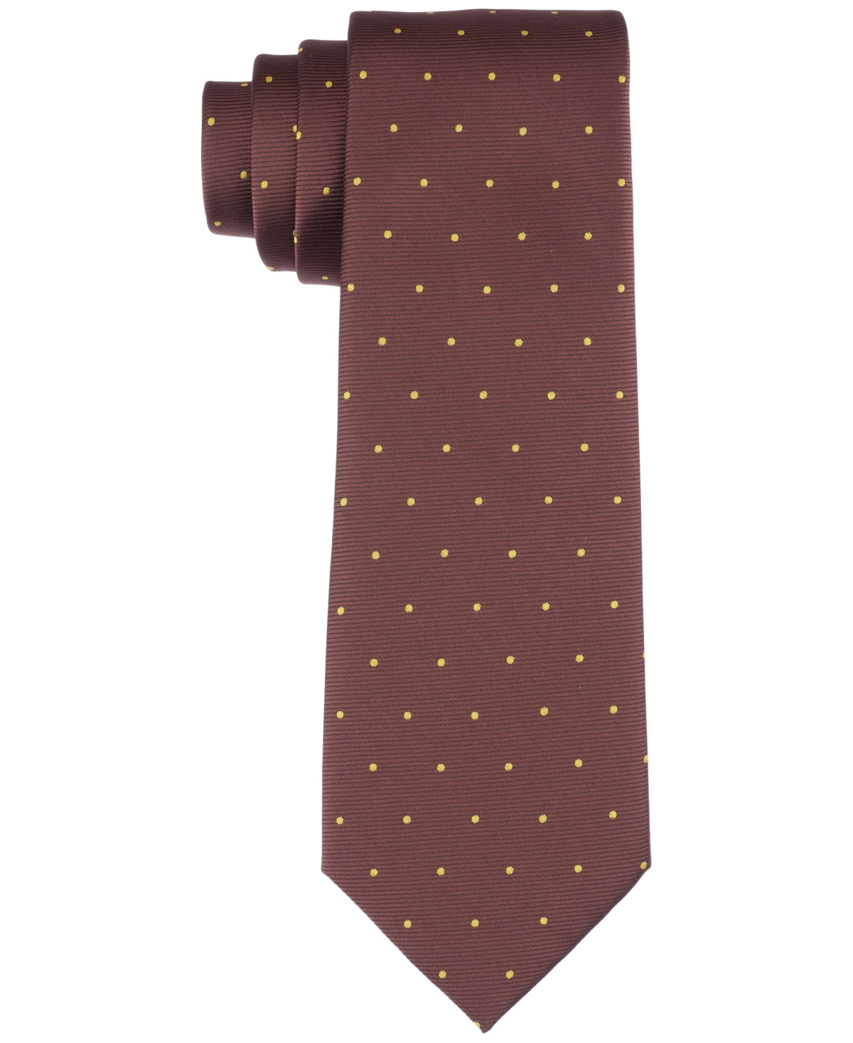 Men's Brown Dot Tie - Brown