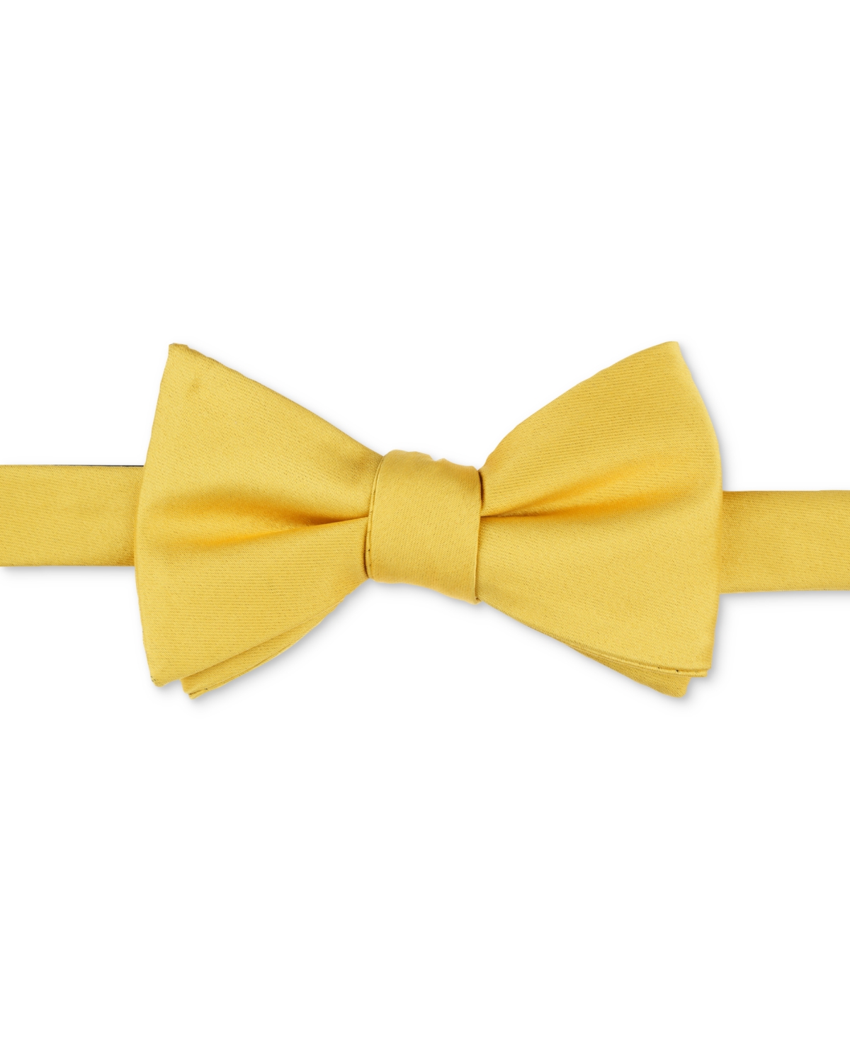 Tayion Collection Men's Solid Color Bow Tie In Gold