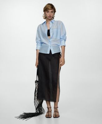 Women's Oversized Silk Cotton Shirt