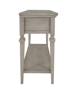 Retro Console Table with Drawers and Shelf