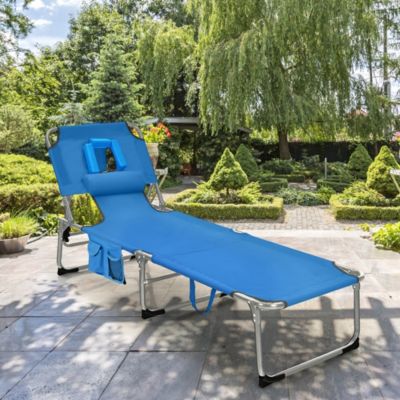 Foldable Lounge Chair Adjustable Folding Recliner Beach Patio