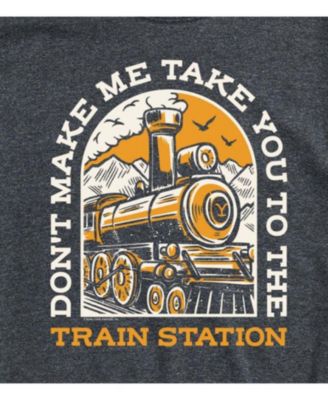 Hybrid Apparel Dont Make Me Take You Train Station Men's Short Sleeve Tee