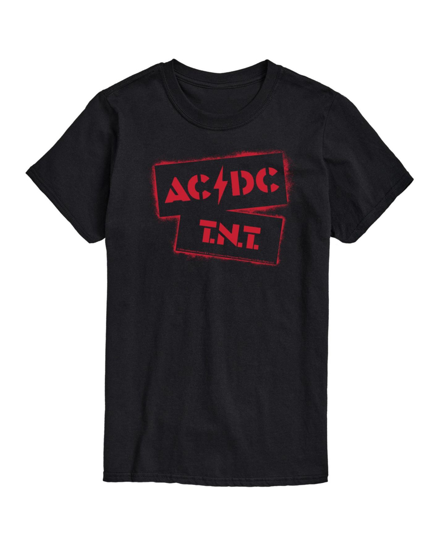 Мужская футболка AIRWAVES Hybrid Apparel Acdc Tnt Stencil Short Sleeve, цвет: Чёрный — фото 1