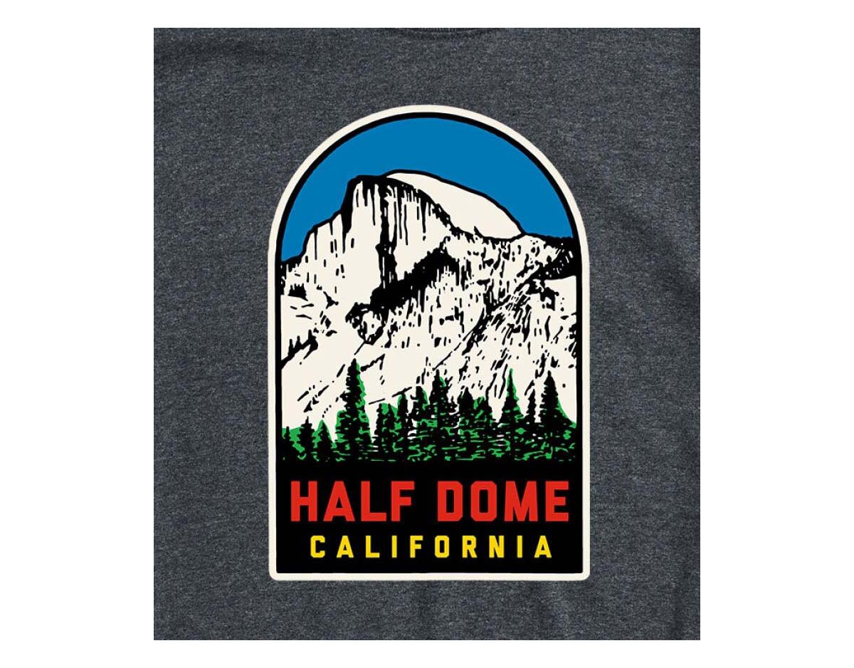Hybrid Apparel Half Dome California Men's Short Sleeve Tee