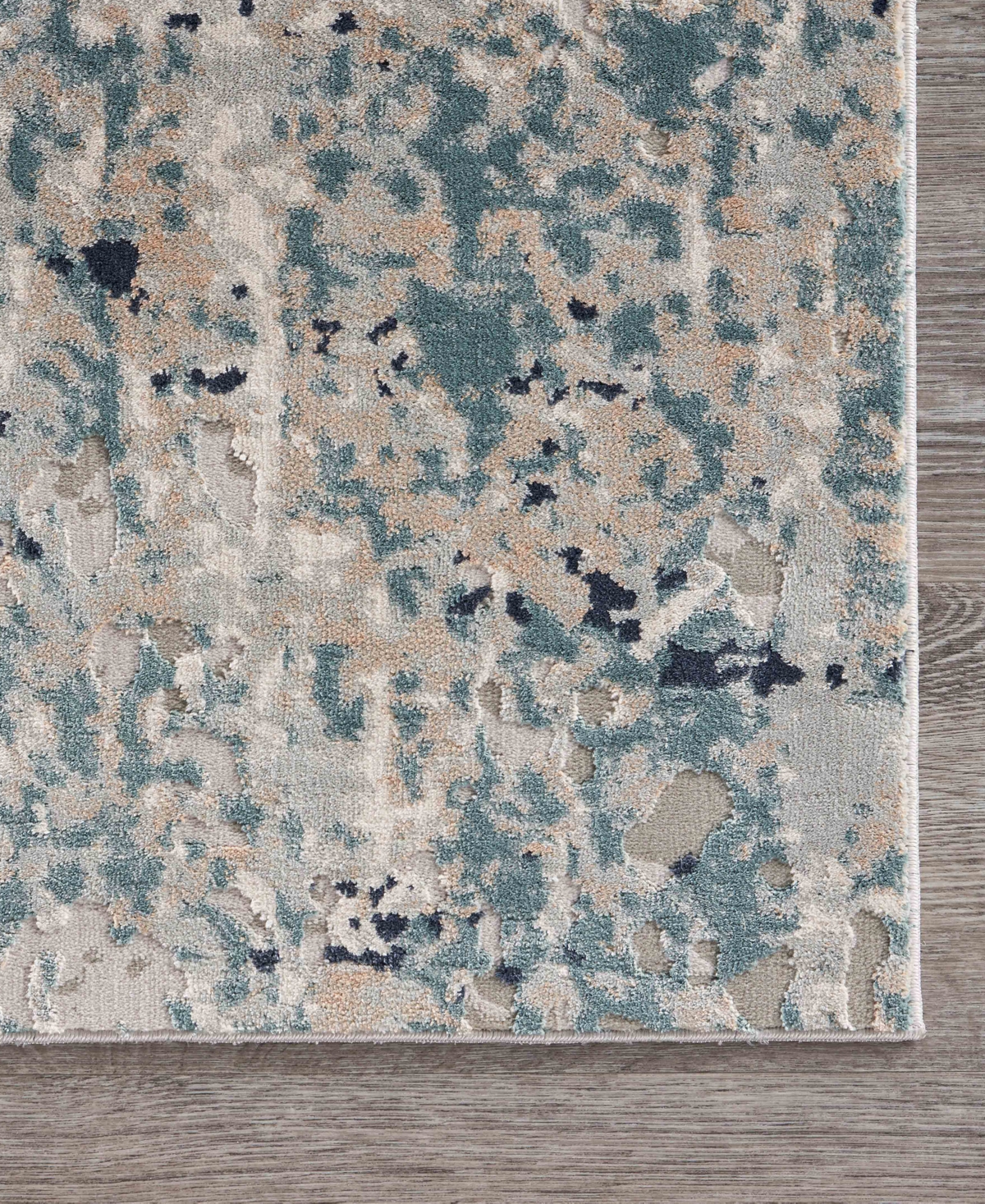 Lr Home Idris Fts81513 1'10"x3' Area Rug In Gray- Blue