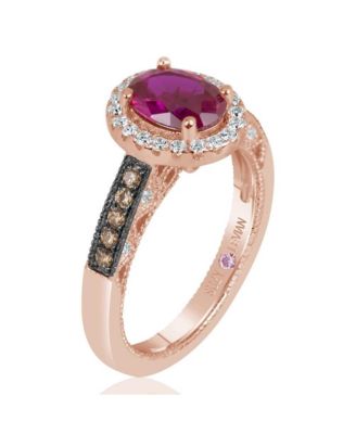 Suzy Levian Sterling Silver Cubic Zirconia Ring