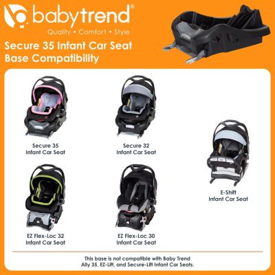 Secure 35 Infant Car Seat Base - Black