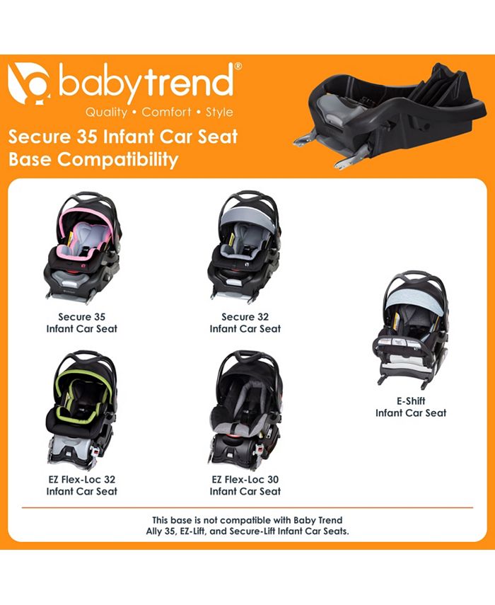 Baby Trend SECURE 35 INFANT CAR SEAT BASE BLACK Macy's