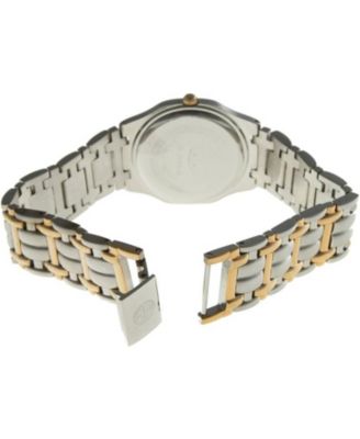 Women's Two-Tone Gold Plated Bracelet Watch