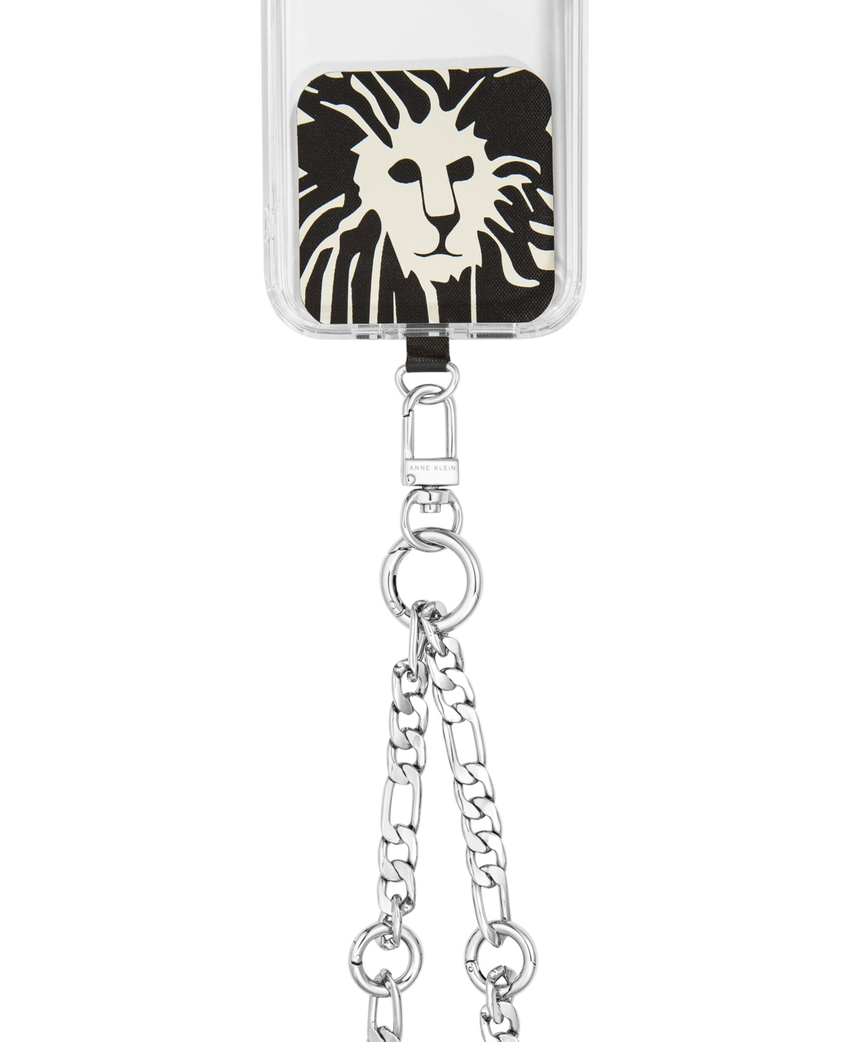 Anne Klein Women's Silver-Tone Alloy Metal Crossbody Chain designed for iPhone