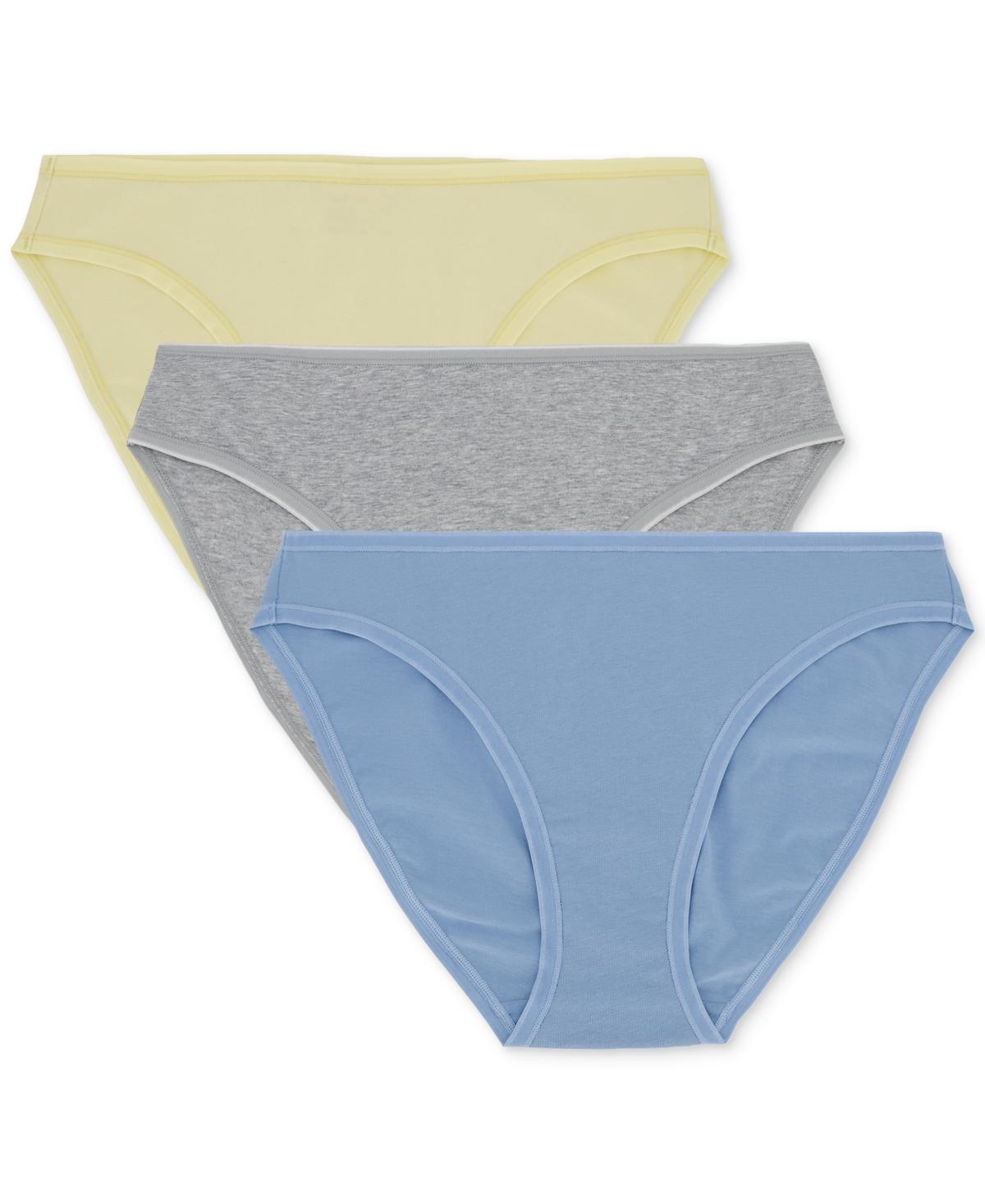 GapBody Women's 3-Pk Bikini Underwear GPW00274 - Pumic Stone Gingham