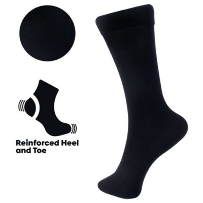 Men's Dress Socks 6 Pair Crew Sock Cotton Dress Socks for Men Solid Ribbed Argyle Pattern Multicolor Fun Designs