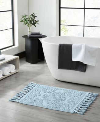 Ricardo Fringe Cotton Bath Rug 17" x 31"