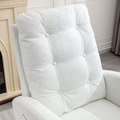 High Back Accent Rocking Chair with Footrest
